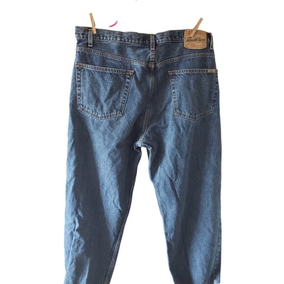 Levi Strauss Signature Relaxed Straight Leg  Mens Blue Jeans 42x32 100% Cotton - Picture 5 of 8